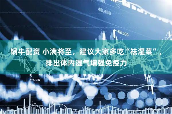 锅牛配资 小满将至，建议大家多吃“祛湿菜”，排出体内湿气增强免疫力